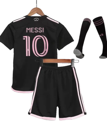 Inter Miami CF MESSI #10 Away Jersey Kit 2023/24 Kids(Jersey+Shorts+Socks)