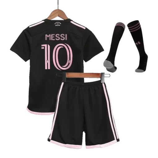 Inter Miami CF MESSI #10 Away Jersey Kit 2023/24 Kids(Jersey+Shorts+Socks)