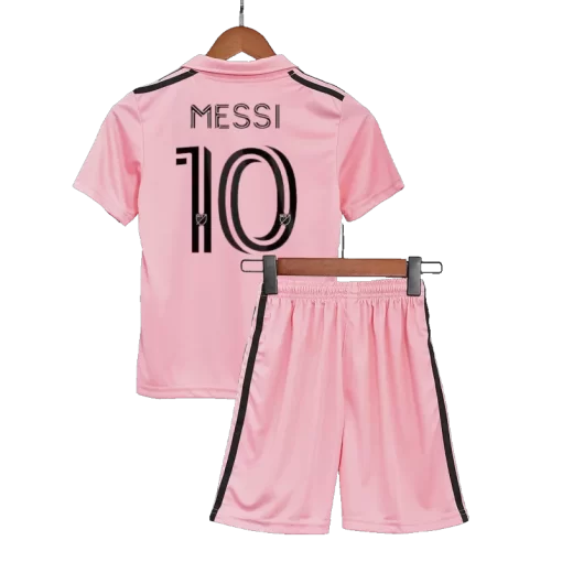 Inter Miami CF MESSI #10  "Messi GOAT" Home Jersey Kit 2023 Kids(Jersey+Shorts)