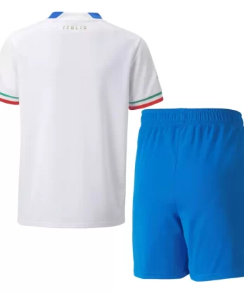Italy Away Jersey Kit 2022 Kids(Jersey+Shorts)