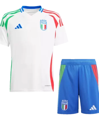 Italy Away Jersey Kit EURO 2024 Kids(Jersey+Shorts)