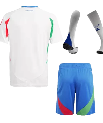 Italy Away Jersey Kit EURO 2024 Kids(Jersey+Shorts+Socks)