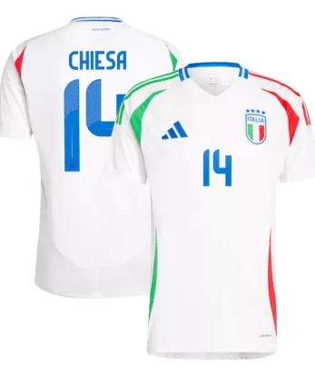 Italy CHIESA #14 Away Jersey EURO 2024