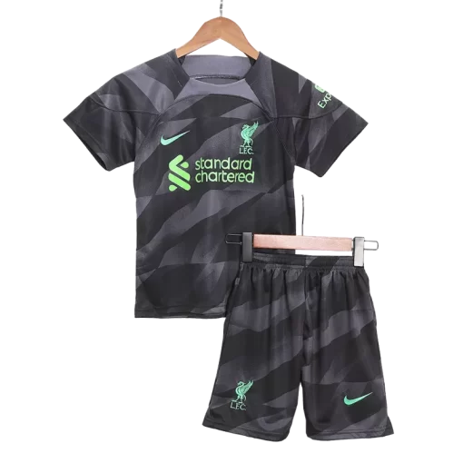 Liverpool Goalkeeper Jersey Kit 2023/24 Kids(Jersey+Shorts)