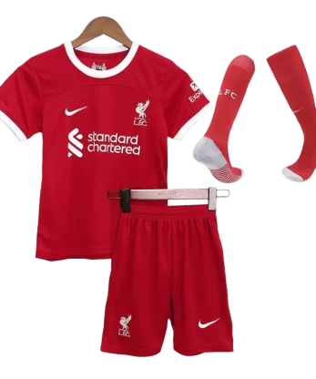 Liverpool Home Jersey Kit 2023/24 Kids(Jersey+Shorts+Socks)