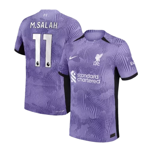 Liverpool M.SALAH #11 Third Away Jersey Authentic 2023/24