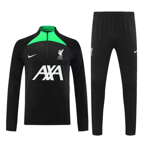 Liverpool Sweatshirt Kit 2023/24 - Black (Top+Pants)