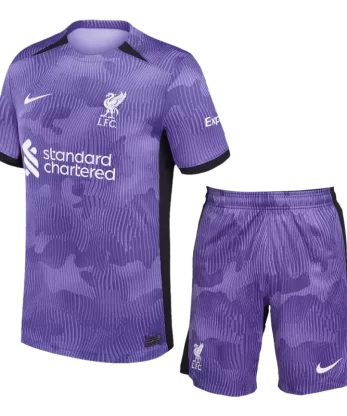 Liverpool Third Away Jersey Kit 2023/24 (Jersey+Shorts)
