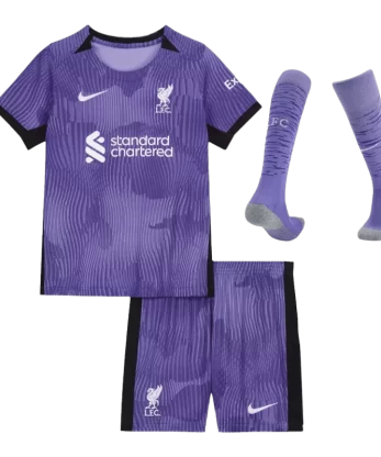 Liverpool Third Away Jersey Kit 2023/24 Kids(Jersey+Shorts+Socks)