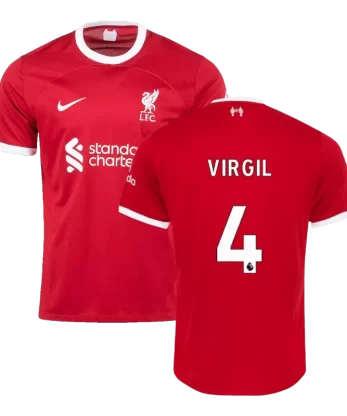 Liverpool VIRGIL #4 Home Jersey 2023/24