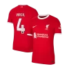 Liverpool VIRGIL #4 Home Jersey Authentic 2023/24