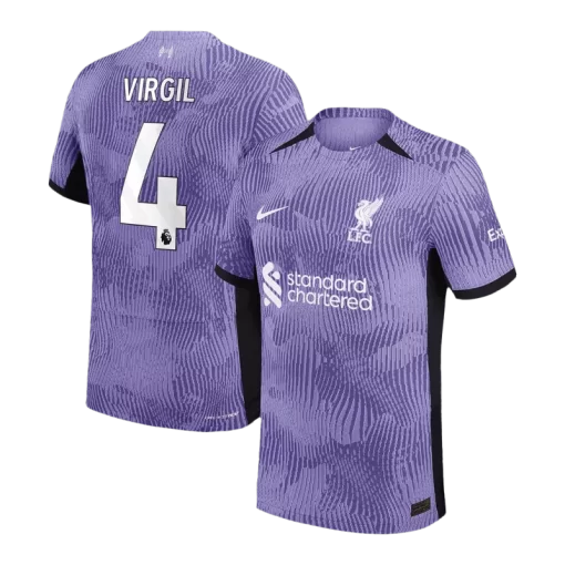 Liverpool VIRGIL #4 Third Away Jersey Authentic 2023/24