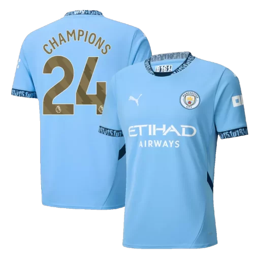 Manchester City CHAMPIONS #24 Home Jersey 2024/25