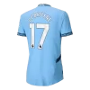Manchester City DE BRUYNE #17 Home Jersey Authentic 2024/25