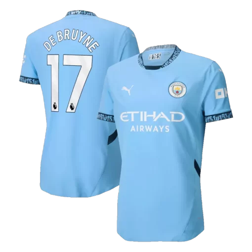 Manchester City DE BRUYNE #17 Home Jersey Authentic 2024/25
