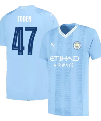 Manchester City FODEN #47 Home Jersey 2023/24 - UCL Edition