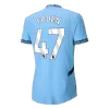 Manchester City FODEN #47 Home Jersey Authentic 2024/25