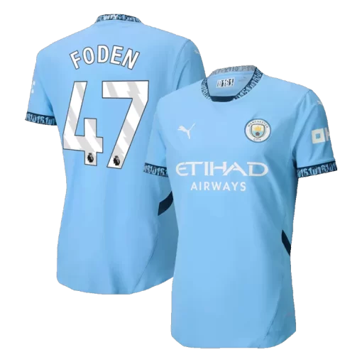 Manchester City FODEN #47 Home Jersey Authentic 2024/25