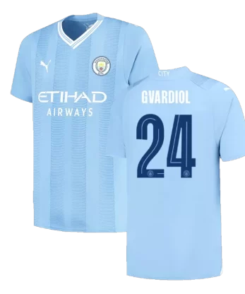 Manchester City GVARDIOL #24 Home Jersey 2023/24 - UCL Edition