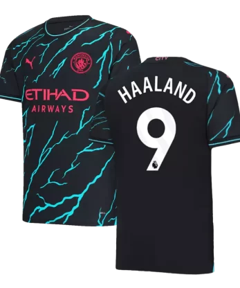 Manchester City HAALAND #9 Third Away Jersey 2023/24