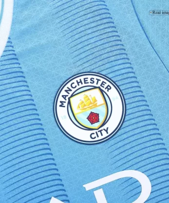 CHAMPIONS #23 Manchester City Home Jersey Authentic 2023/24