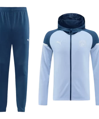 Manchester City Hoodie Training Kit 2024/25 - Blue
