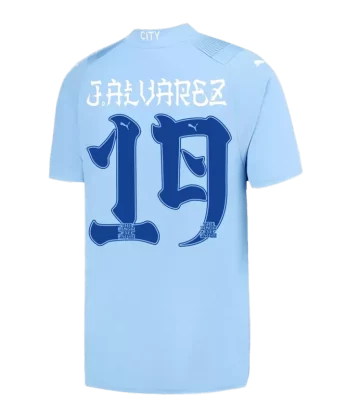 Manchester City J.ALVAREZ #19 Japanese Tour Printing Home Jersey 2023/24