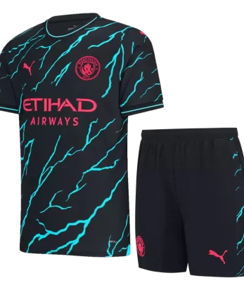 Manchester City Third Away Jersey Kit 2023/24 (Jersey+Shorts)