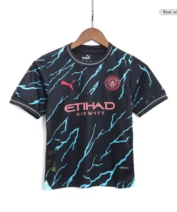 Manchester City Third Away Jersey Kit 2023/24 Kids(Jersey+Shorts+Socks)