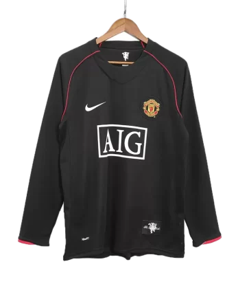 Manchester United Away Jersey Retro 2007/08 - Long Sleeve