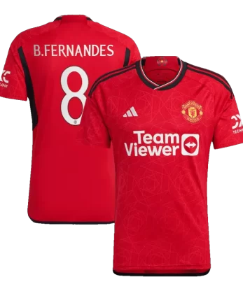 Manchester United B.FERNANDES #8 Home Jersey 2023/24 - UCL Edition