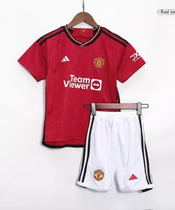 Manchester United Home Jersey Kit 2023/24 Kids(Jersey+Shorts)