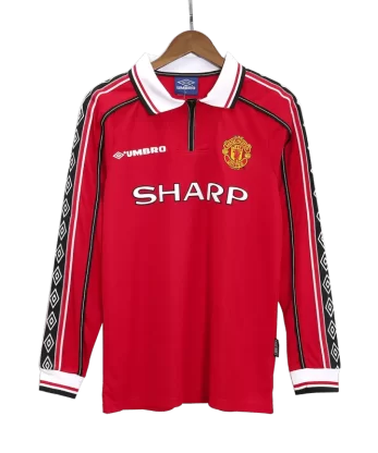 Manchester United Home Jersey Retro 1998/99 - Long Sleeve