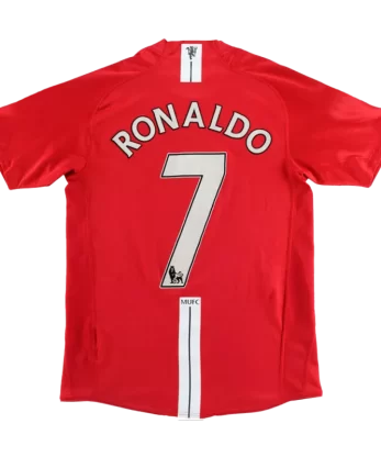 Manchester United RONALDO #7 Home Jersey Retro 2007/08
