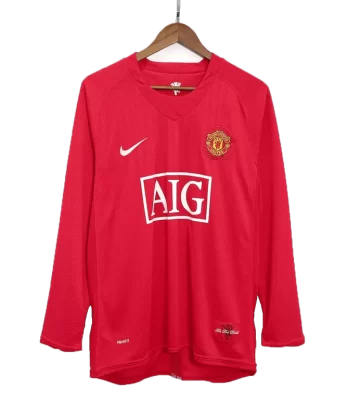 Manchester United RONALDO #7 Home Jersey Retro 2007/08 - Long Sleeve