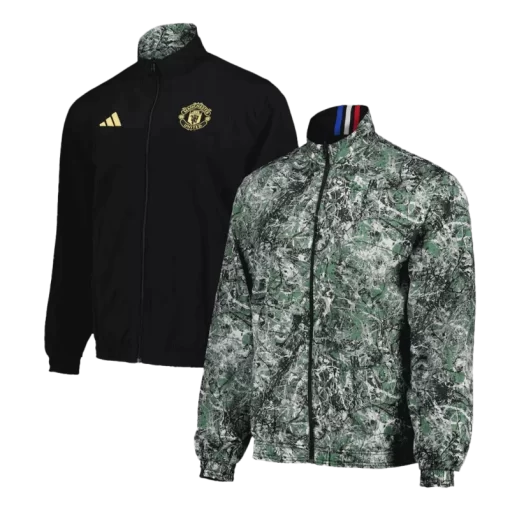 Manchester United Reversible Anthem Jacket 2023/24 Black&Green