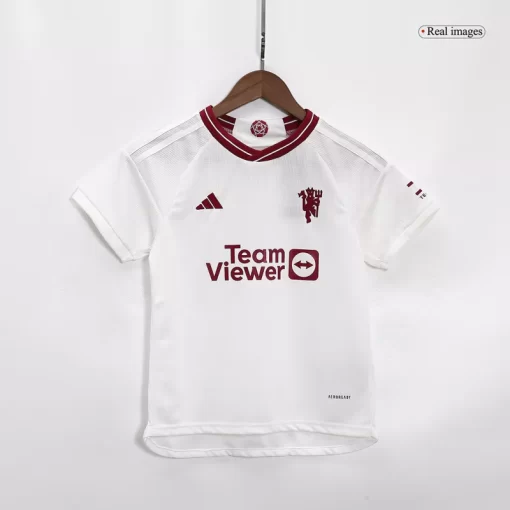 Manchester United Third Away Jersey Kit 2023/24 Kids(Jersey+Shorts)
