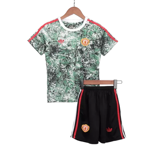 Manchester United x Stone Roses Jersey Kit 2023/24 Kids(Jersey+Shorts)