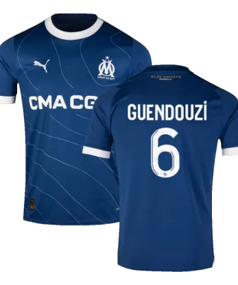 Marseille GUENDOUZI #6 Away Jersey 2023/24