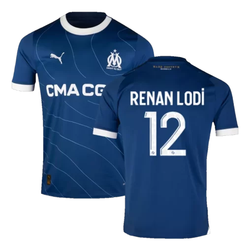 Marseille RENAN LODI #12 Away Jersey 2023/24