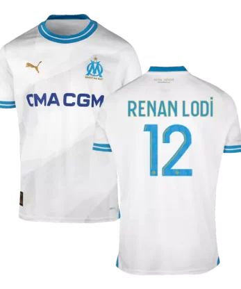 Marseille RENAN LODI #12 Home Jersey 2023/24