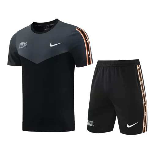 NK-ND03 Customize Team Jersey Kit(Shirt+Short) Black&Gray