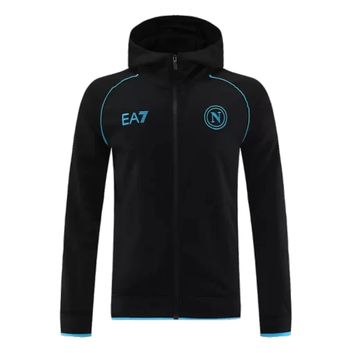 Napoli Hoodie Training Kit 2023/24 - Black (Jacket+Pants)