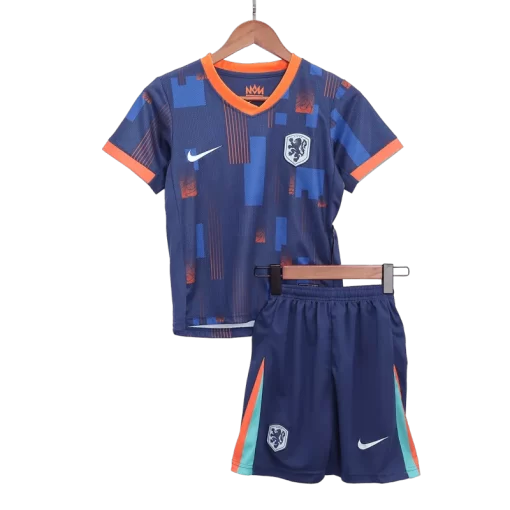 Netherlands Away Jersey Kit EURO 2024 Kids(Jersey+Shorts)