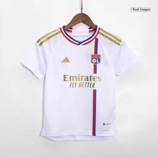 Olympique Lyonnais Home Jersey Kit 2023/24 Kids(Jersey+Shorts)