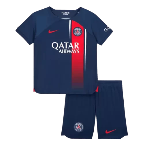 PSG Home Jersey Kit 2023/24 Kids(Jersey+Shorts)