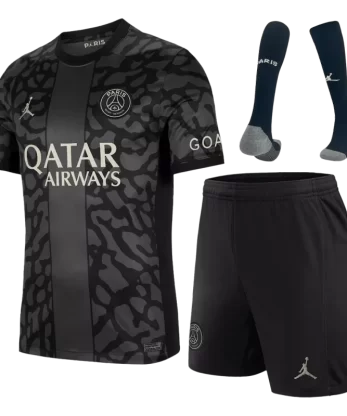 PSG Third Away Jersey Kit 2023/24 (Jersey+Shorts+Socks)