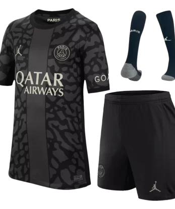 PSG Third Away Jersey Kit 2023/24 Kids(Jersey+Shorts+Socks)