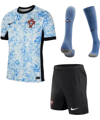 Portugal Away Jersey Kit EURO 2024 (Jersey+Shorts+Socks)
