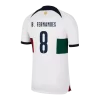 Portugal B.FERNANDES #8 Away Jersey 2022